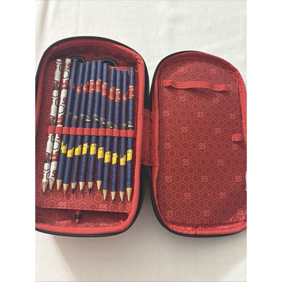 Pixar Cars Lightning McQueen 95 Rust-Eze 3D Zip Pencil Case Disney Store - Picture 16 of 16